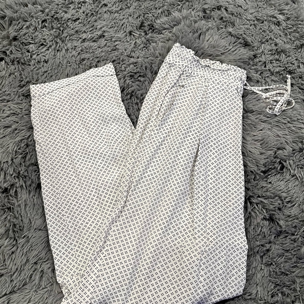 Patterned Drawstring Pants - image 1